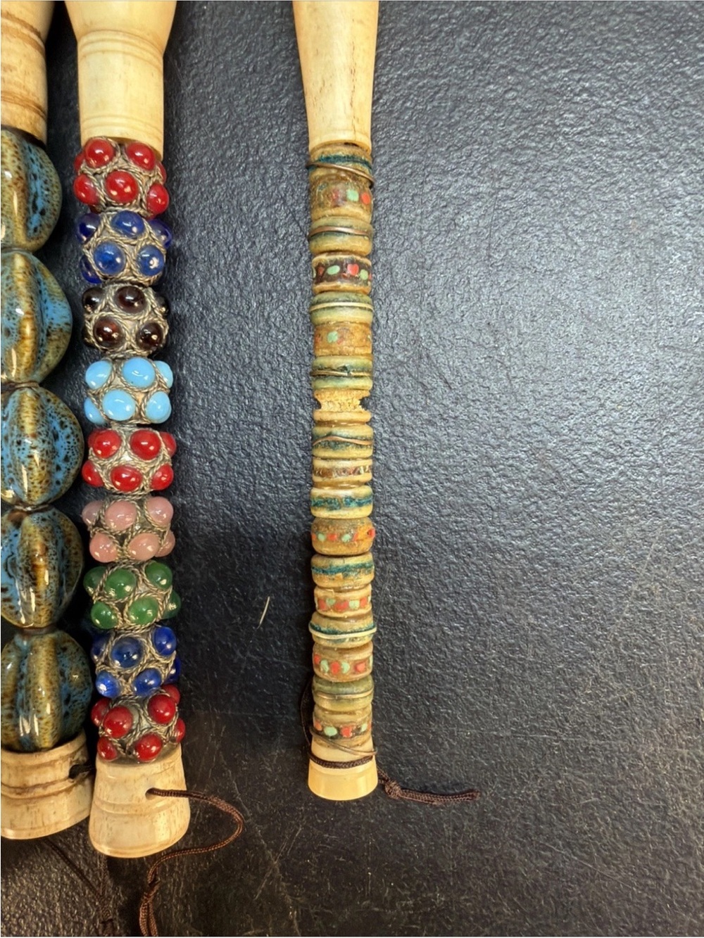 Antique GORGEOUS Asian Decorative Calligraphy Brushes - Picture 12 of 16